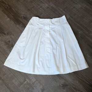 Banana Republic White A-Line Skirt